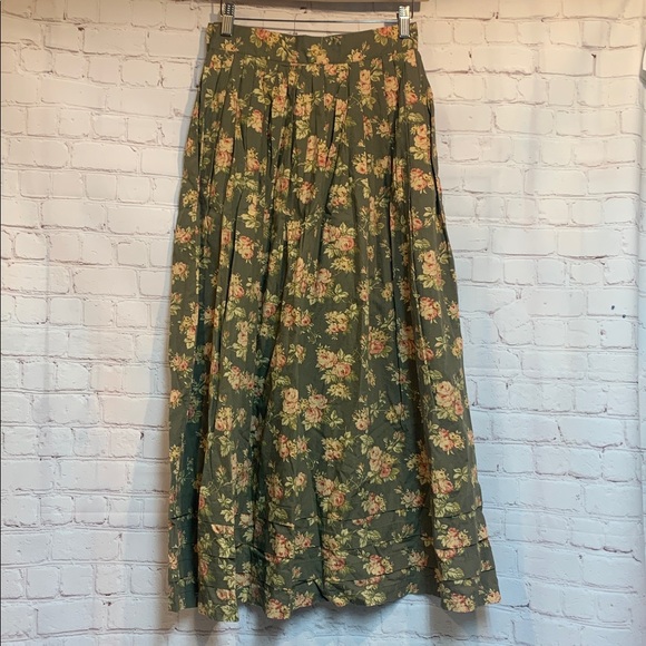 Vintage Ralph Lauren Country Dry Goods Prairie Cottagecore Floral Skirt Size 6 - Picture 7 of 7